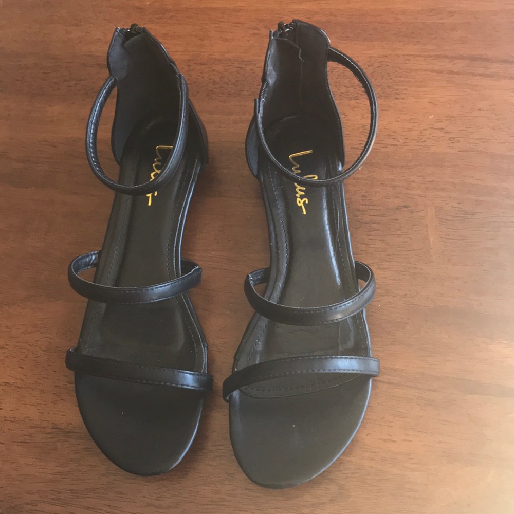 Black Gladiator Sandals from Lulus